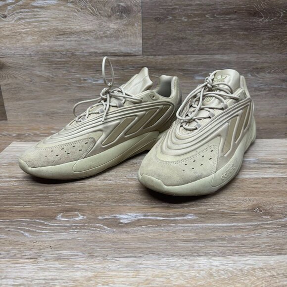 Adidas Ozelia Triple Beige Low Athletic Shoes Men's Size 12 - Picture 1 of 7
